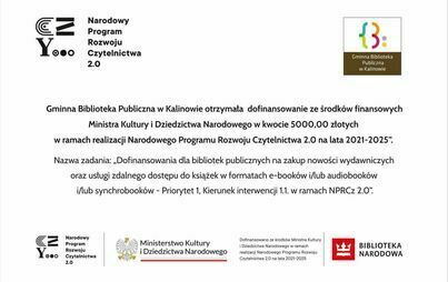 Zdjęcie do Dofinansowanie dla Biblioteki