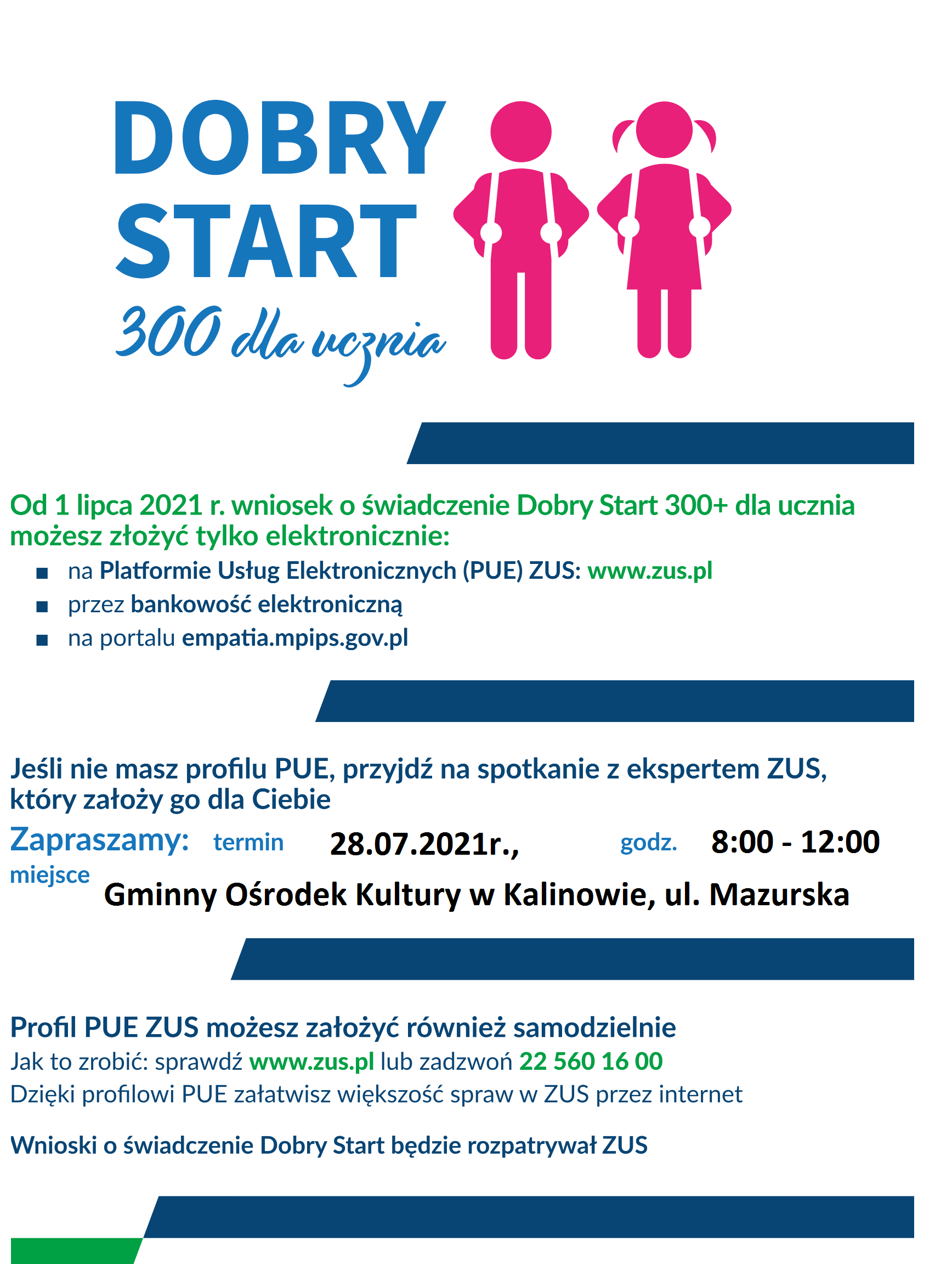 plakat o spotkaniu z ZUS