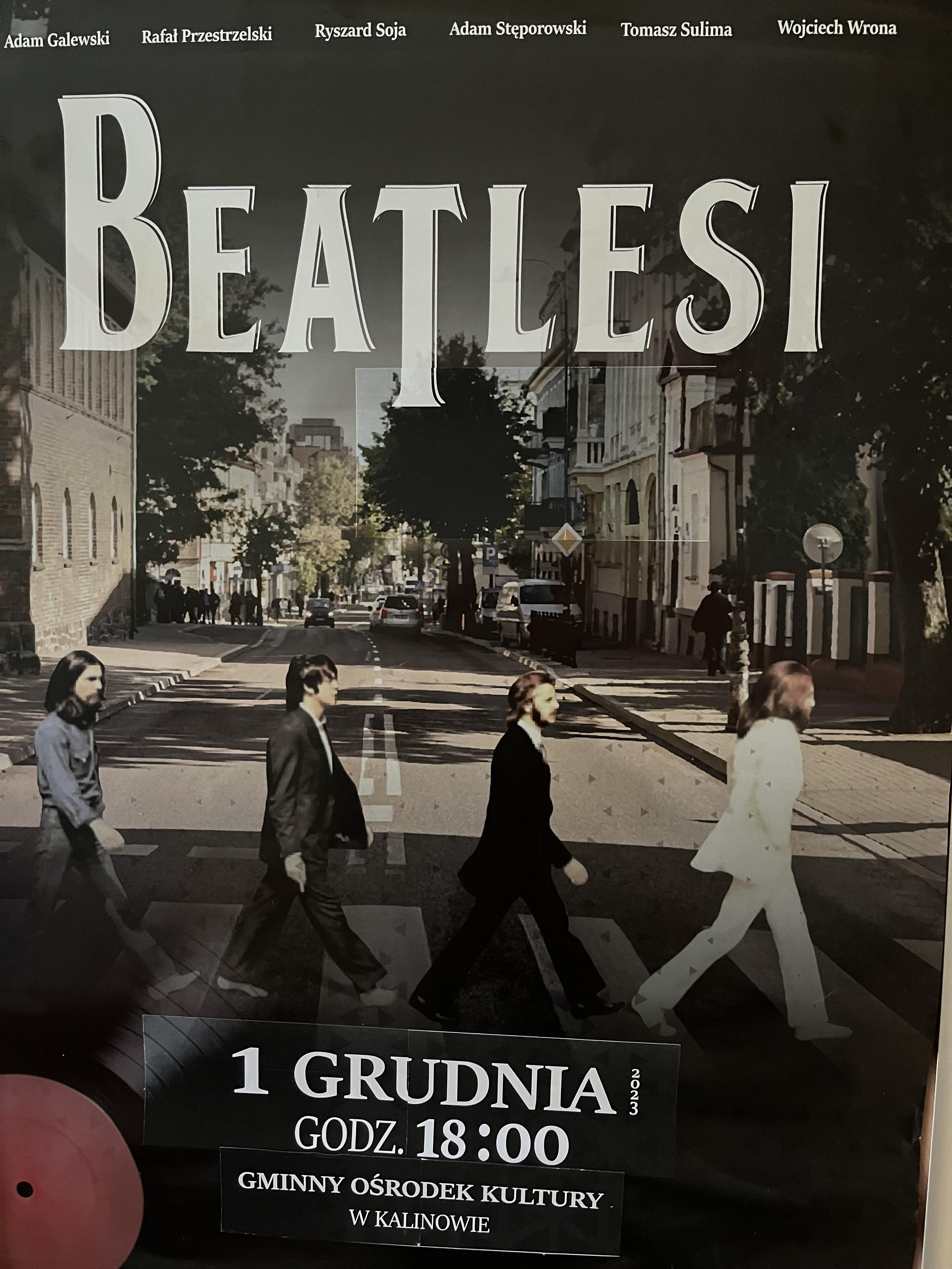 plakat koncert Beatlesi