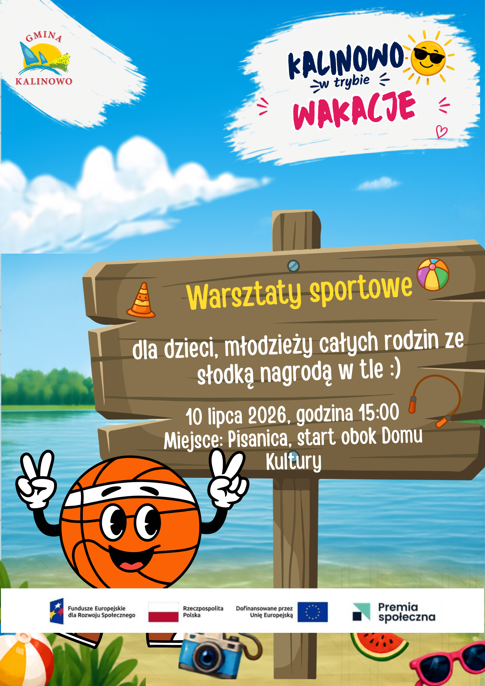 plakat dot. zajęć dla dzieci i&nbsp;młodzieży - warsztaty sportowe