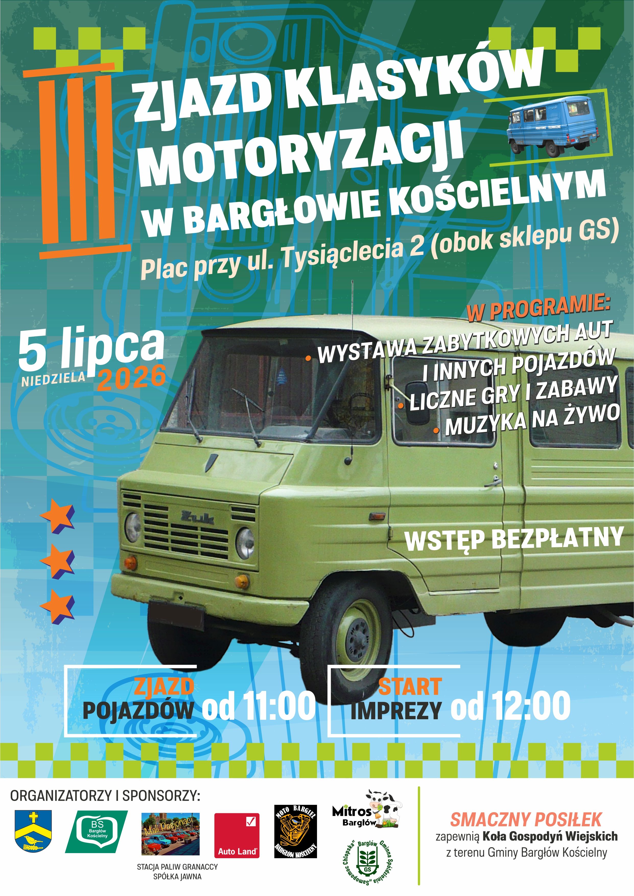 III Zjazd Klasyk&oacute;w Motoryzacji w&nbsp;Bargłowie Kościelnym