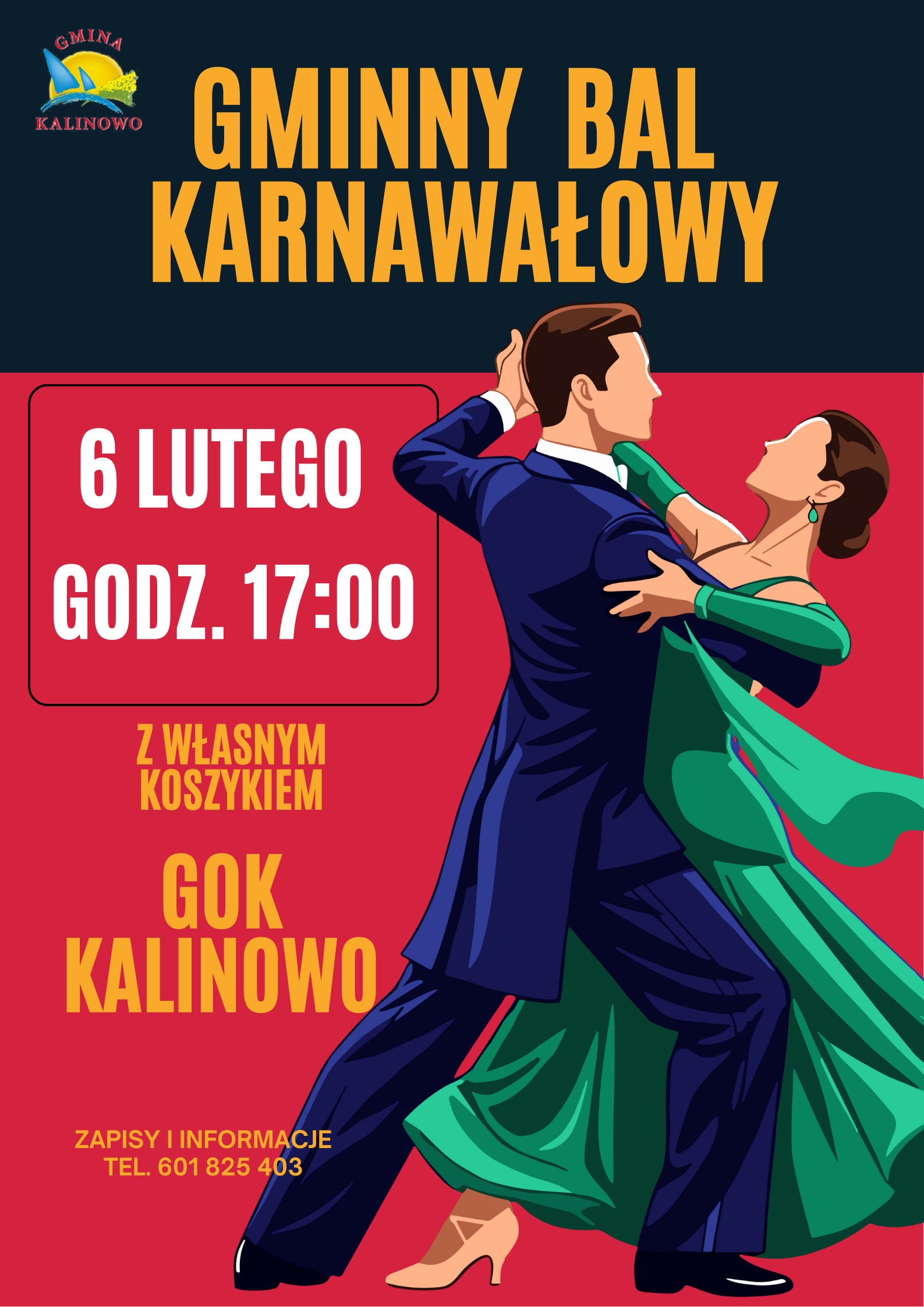 plakat bal karnawałowy