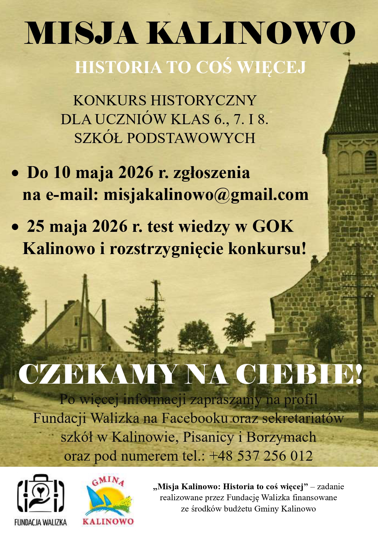 plakat konkurs historyczny