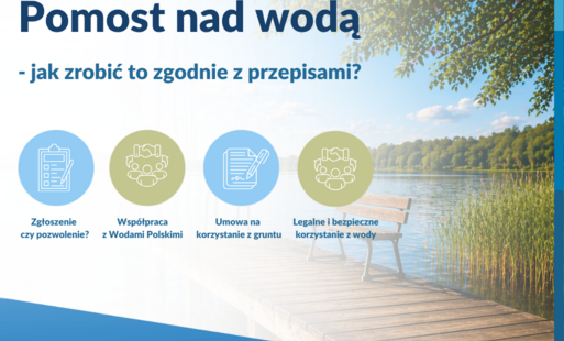 grafika dot. budowania pomostu nad wodą pod kątem prawnym