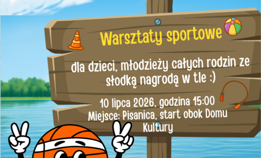 plakat dot. zajęć dla dzieci i młodzieży - warsztaty sportowe