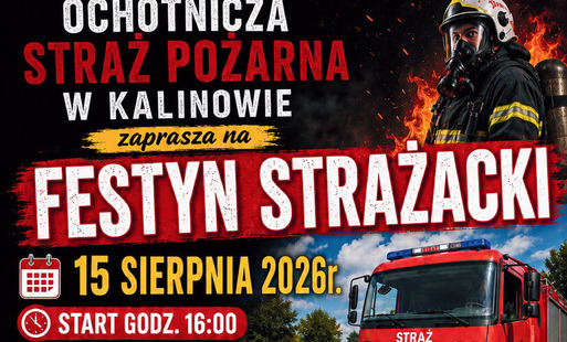 plakat festyn OSP Kalinowo