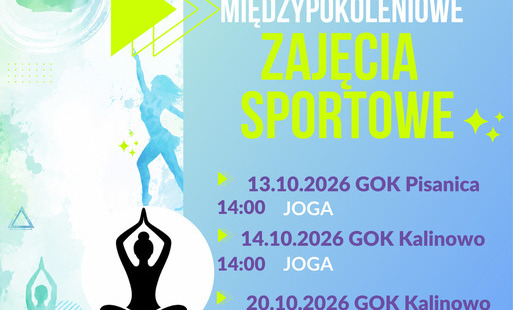 plakat dot sportowych zajęć